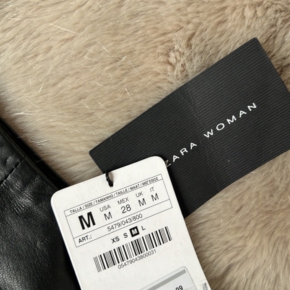 🖤NWT🖤 Women’s Zara black leather miniskirt - Picture 6 of 12